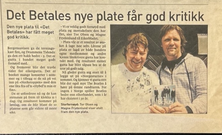 Avisutklipp om Det Betales: 2008 17. juni