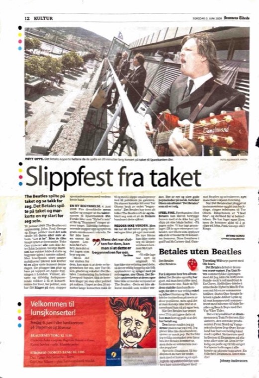 Avisutklipp om Det Betales: 2008 5. juni