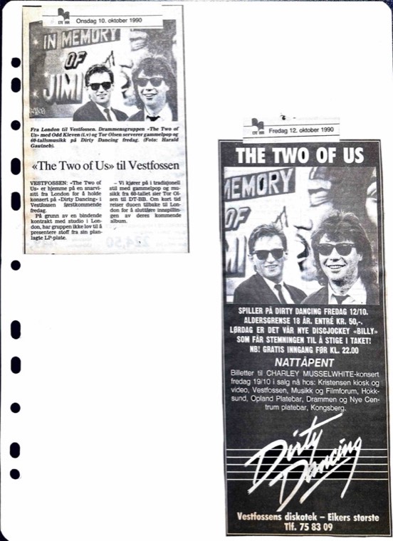 Avisutklipp om Det Betales: 1990, 10. oktober