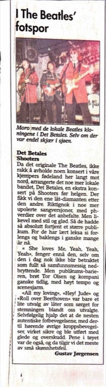 Avisutklipp om Det Betales: 1986 1. august