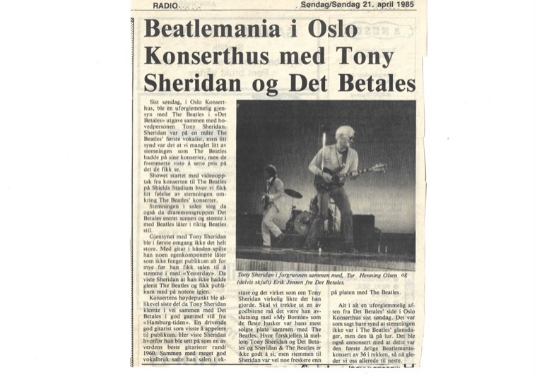 Avisutklipp om Det Betales: 1985, 21. april
