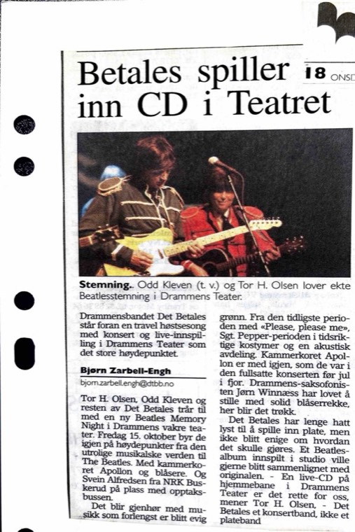 Avisutklipp om Det Betales: 2006 13. mars