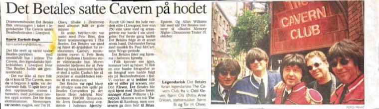 Avisutklipp om Det Betales: Historisk avisutklipp #121