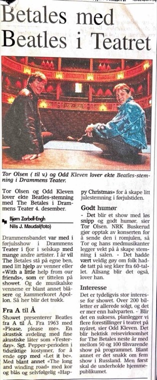 Avisutklipp om Det Betales: Historisk avisutklipp #123