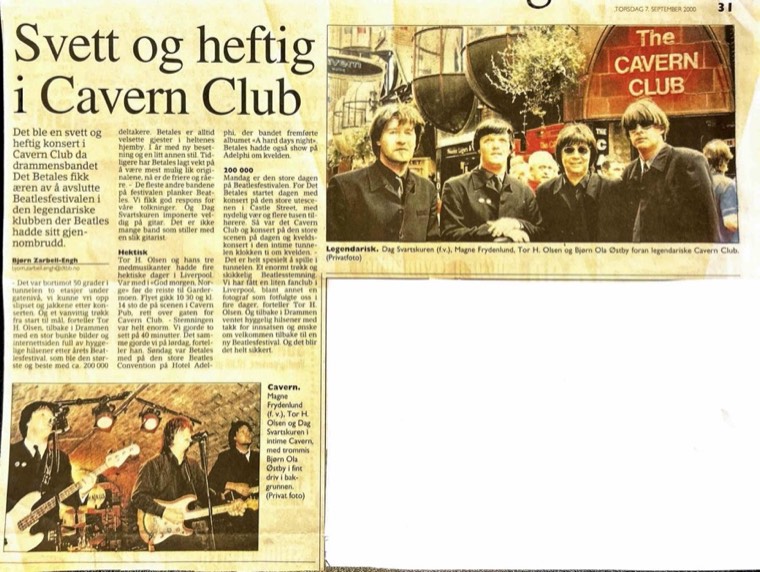Avisutklipp om Det Betales: 2000, 7. september