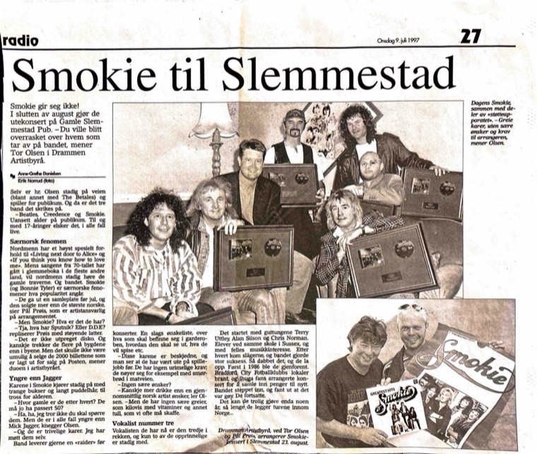Avisutklipp om Det Betales: 1997, 9. juli