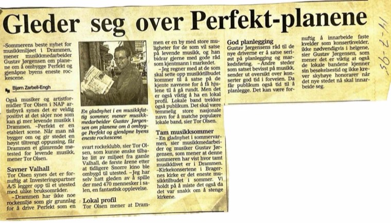 Avisutklipp om Det Betales: 1995, 14. juli