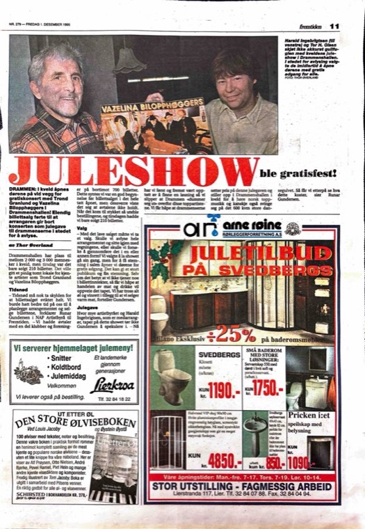 Avisutklipp om Det Betales: 1995, 1. desember