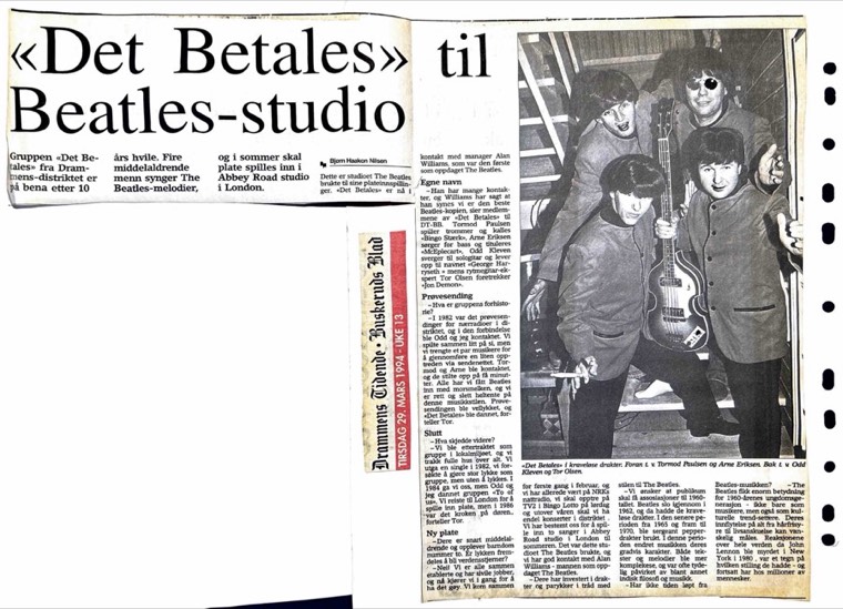 Avisutklipp om Det Betales: 1994, 29. mars