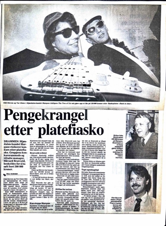 Avisutklipp om Det Betales: 1993, 5. februar
