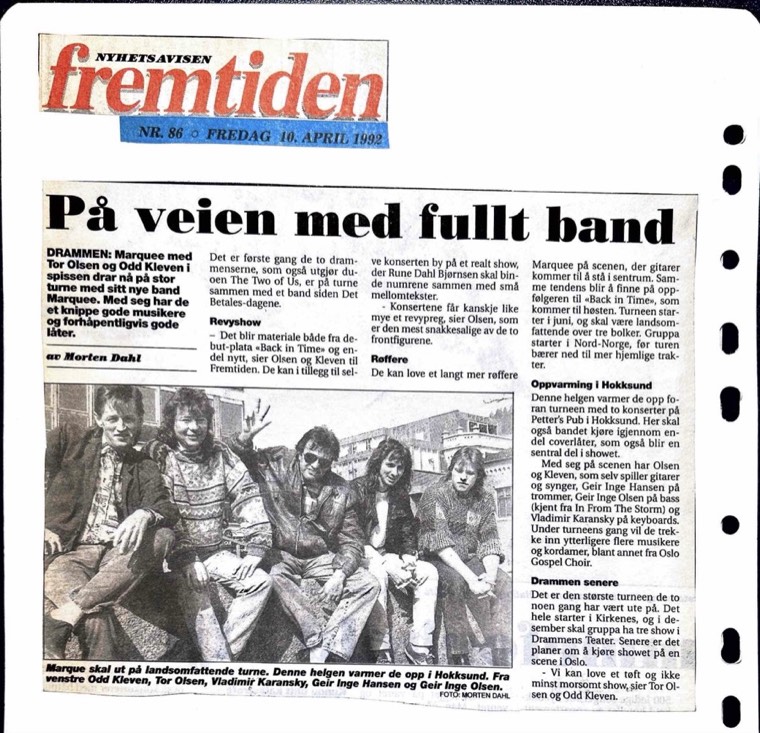 Avisutklipp om Det Betales: 1992, 10. april