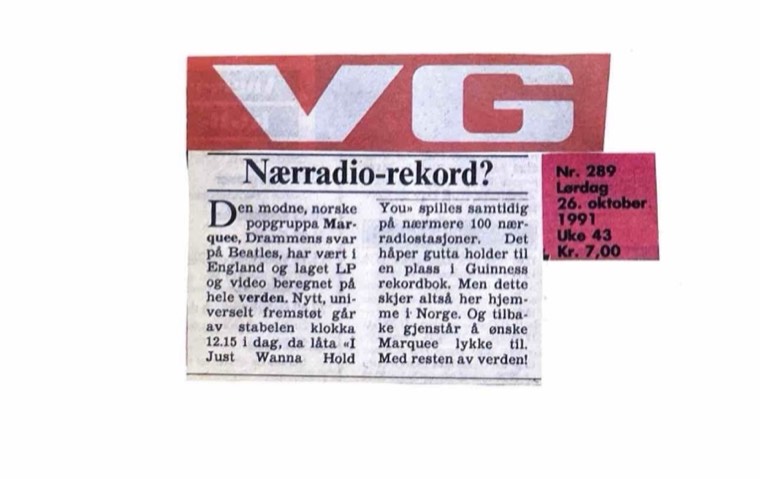 Avisutklipp om Det Betales: 1991, 26. oktober