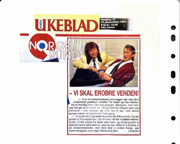 Avisutklipp om Det Betales: 1991, 10. september