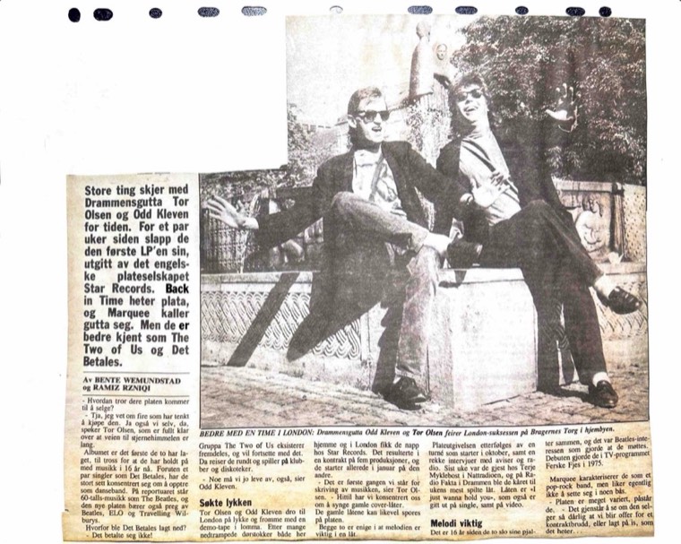 Avisutklipp om Det Betales: 1991, 1. oktober