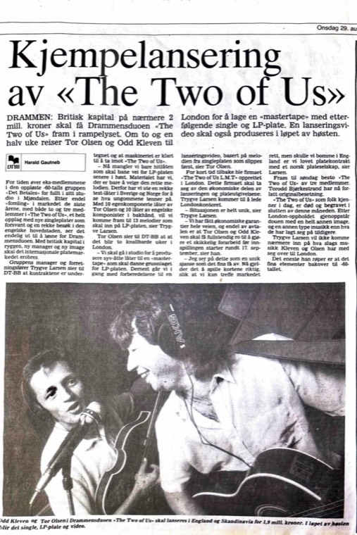 Avisutklipp om Det Betales: 1990, 29. august